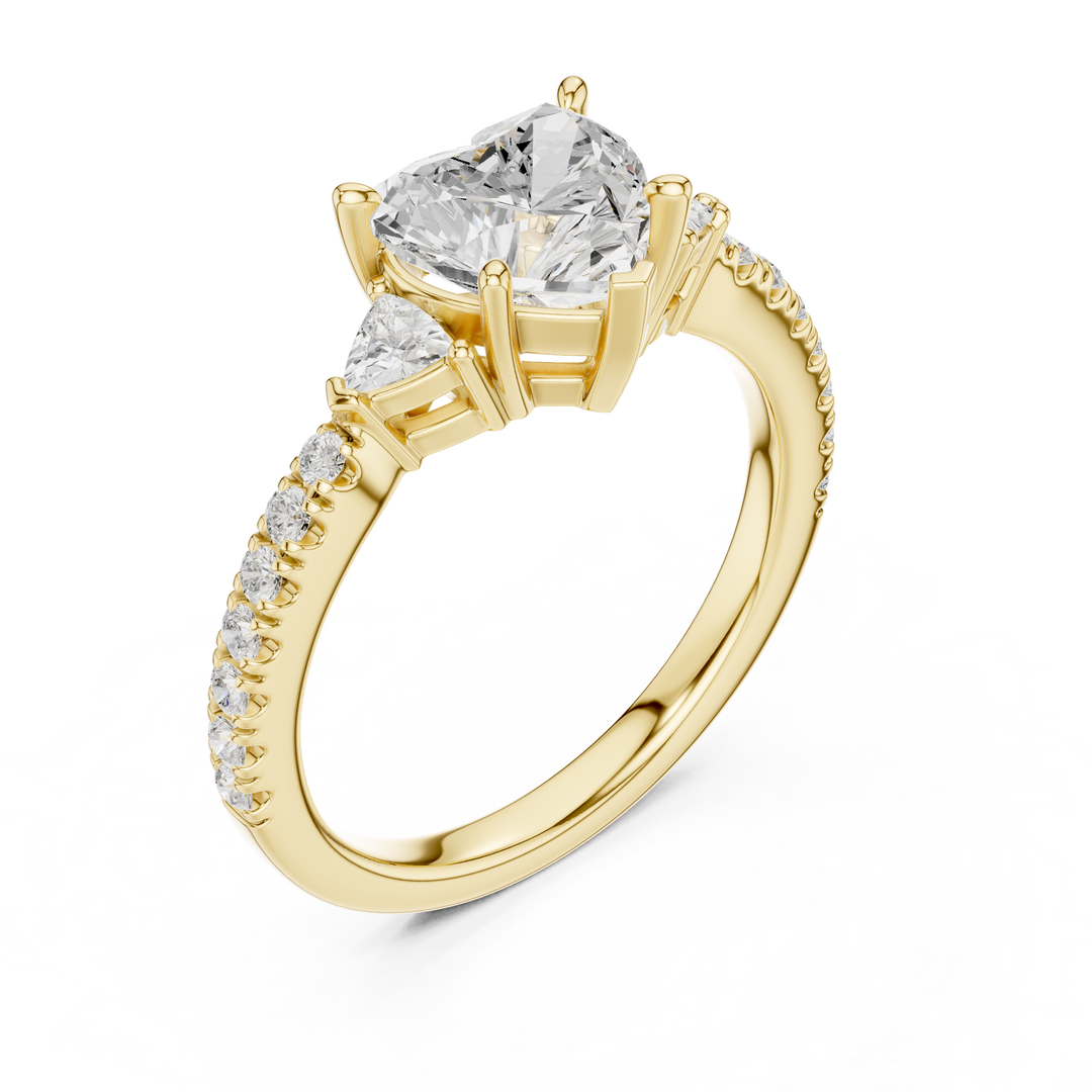 Amour Heart Cut Diamond Ring