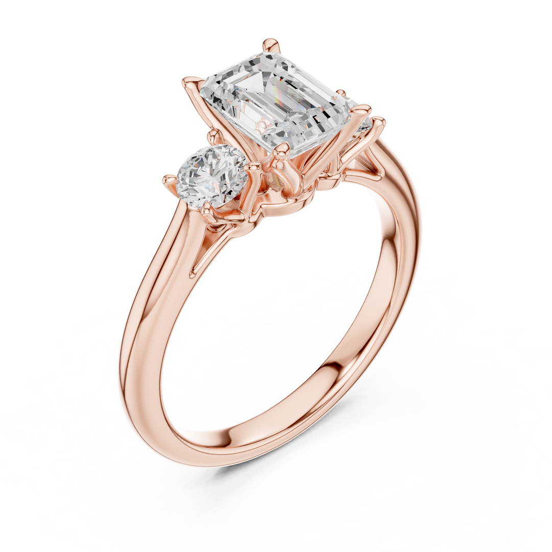 Palazzo 1.50ct Emerald Cut Diamond Ring
