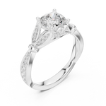 Load image into Gallery viewer, Velvet 1.27ct Cushion Cut Diamond Ring
