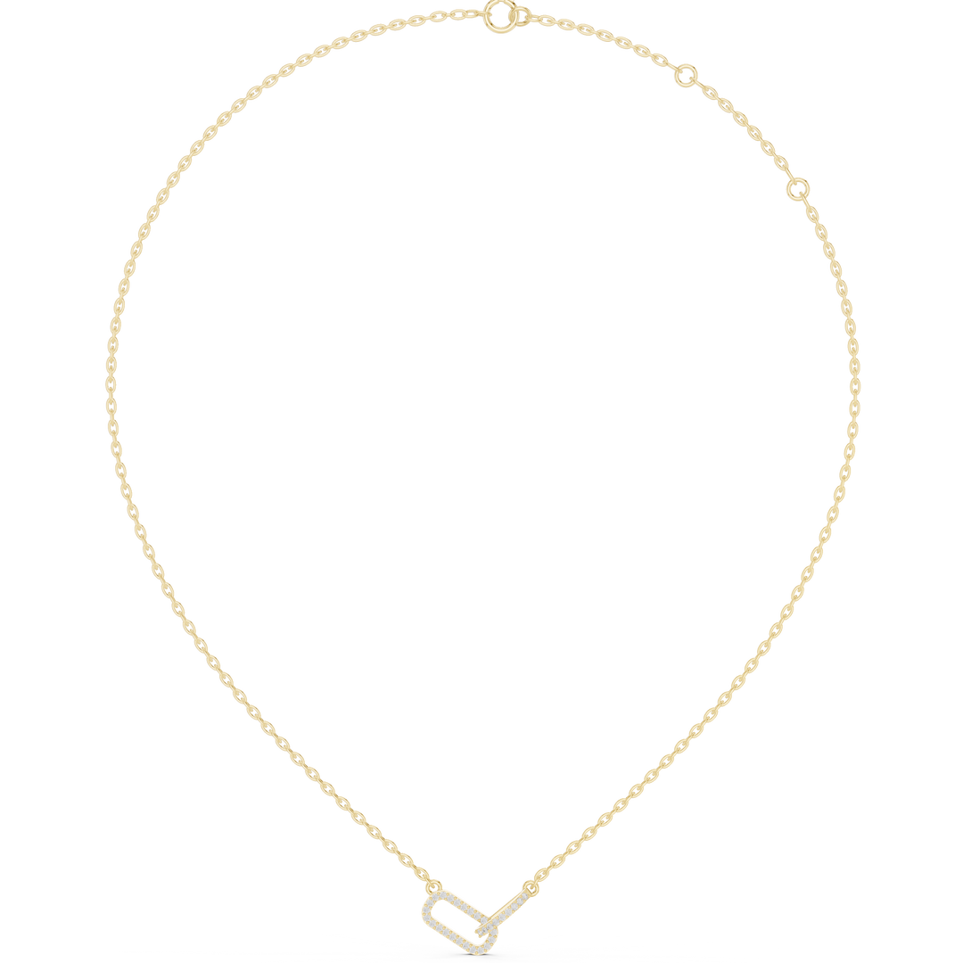 Heart and Arrow Pendant Necklace — 0.30ct