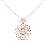 Ornate Scroll Pendant — 1.03ct