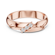 Graduated Trio Mens Ring — 0.08ct