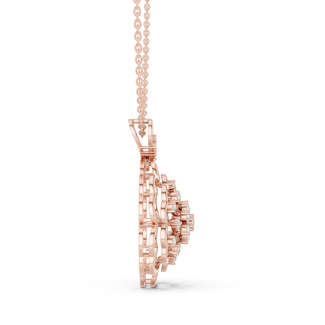Floral Mandala Pendant — 0.71ct