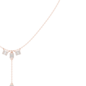 Architectural Y-Drop Necklace — 0.53ct