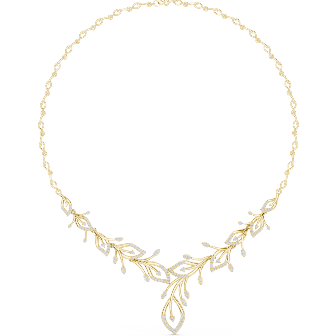 Botanical Spray Necklace — 2.37ct