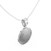 Fully Iced Circle Pendant — 1.74ct