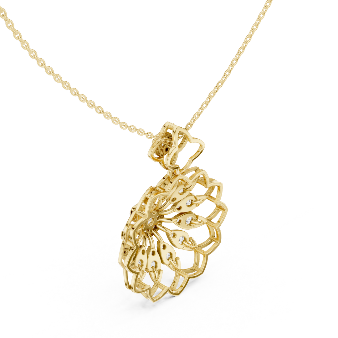 Sunflower Marquise Pendant — 1.76ct