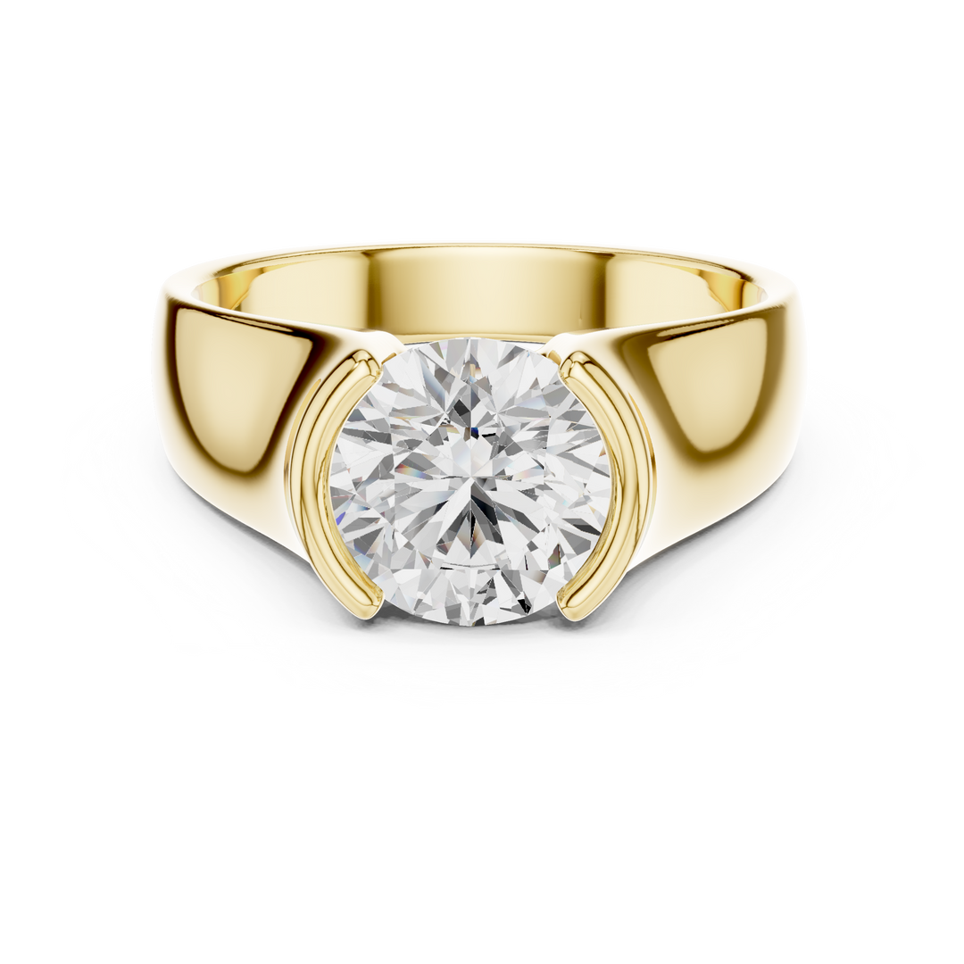 Bold Solitaire Mens Ring — 1.50ct