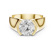 Bold Solitaire Mens Ring — 1.50ct