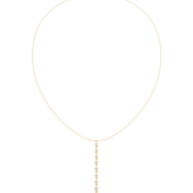 Graduated Solitaire Drop Necklace — 0.63ct