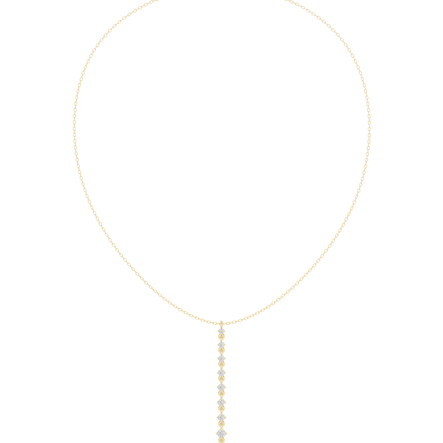 Graduated Solitaire Drop Necklace — 0.63ct