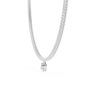 Pear Drop Tennis Necklace — 4.53ct
