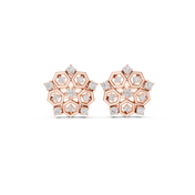 Seraphine Diamond Halo Stud Earrings