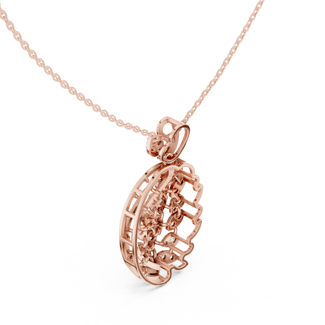 Cascading Oval Pendant — 1.06ct