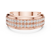 Dual Eternity Mens Ring — 0.57ct