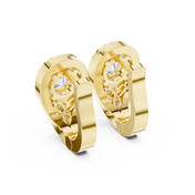 Aurelia Diamond Halo Stud Earrings