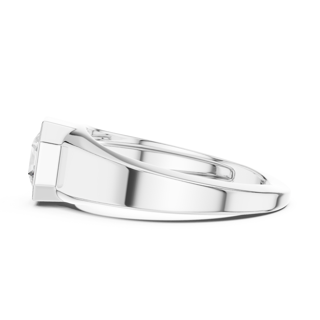 Radiant Signet Mens Ring — 1.10ct