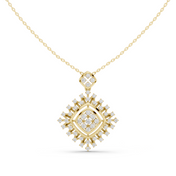 Spike Halo Pendant — 1.05ct