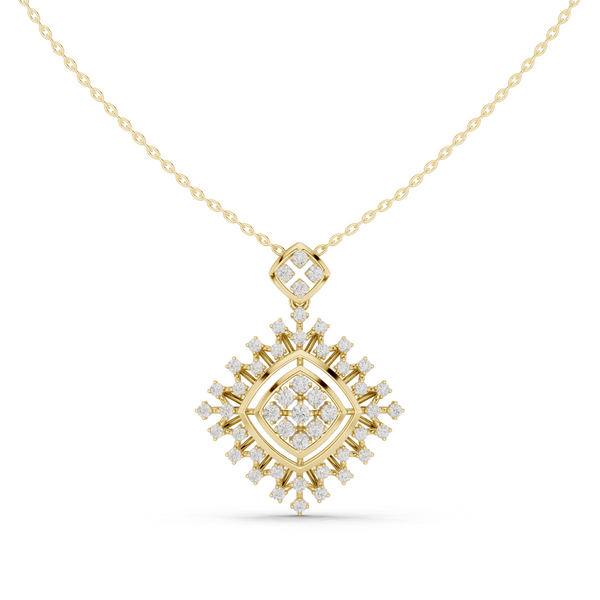 Spike Halo Pendant — 1.05ct
