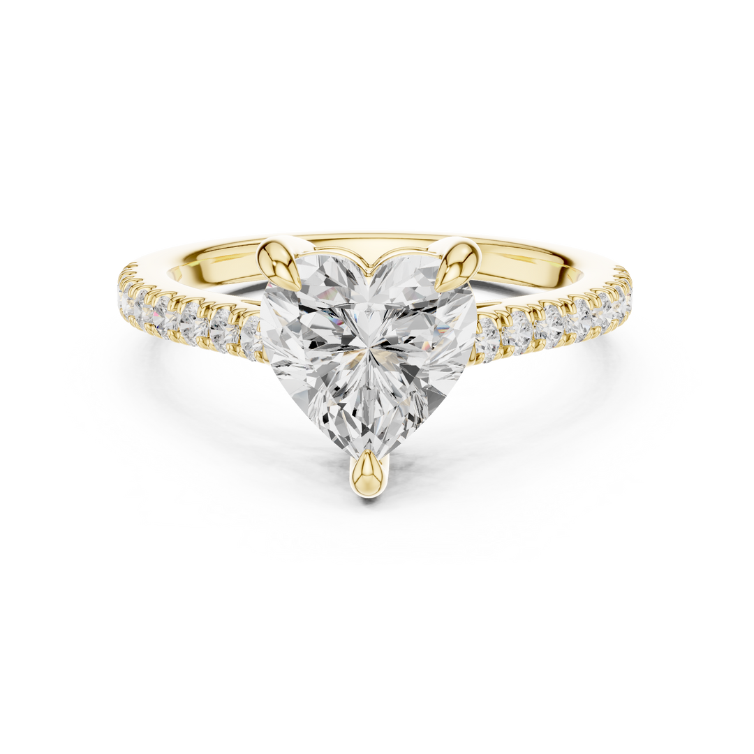 Juliet 2.00ct Heart Cut Diamond Engagement Ring