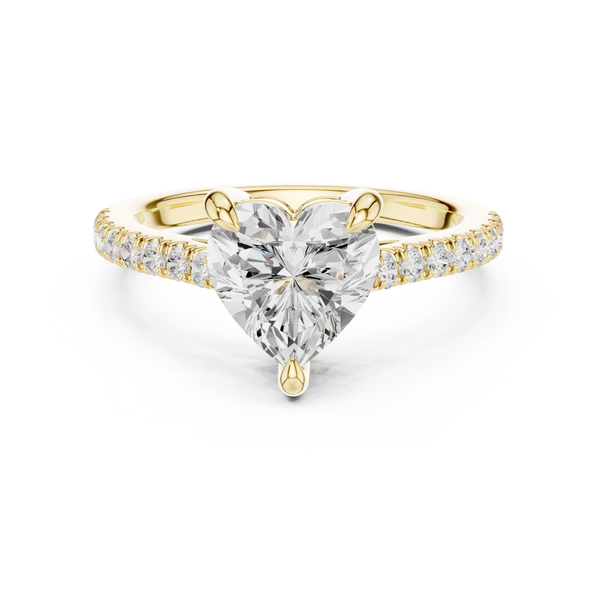 Juliet 2.00ct Heart Cut Diamond Engagement Ring