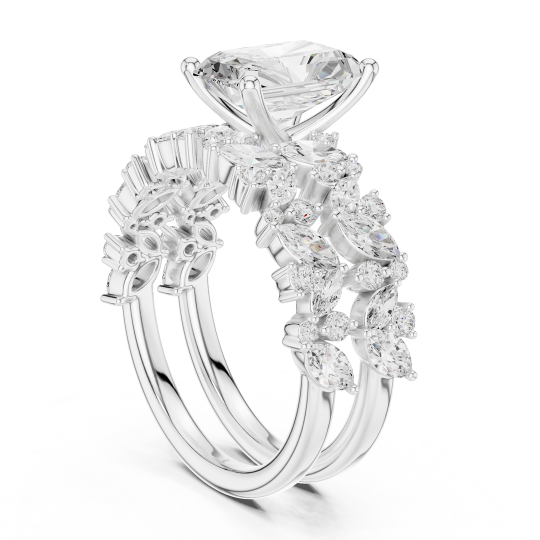 Spectrum 1.98ct Radiant Cut Diamond Ring