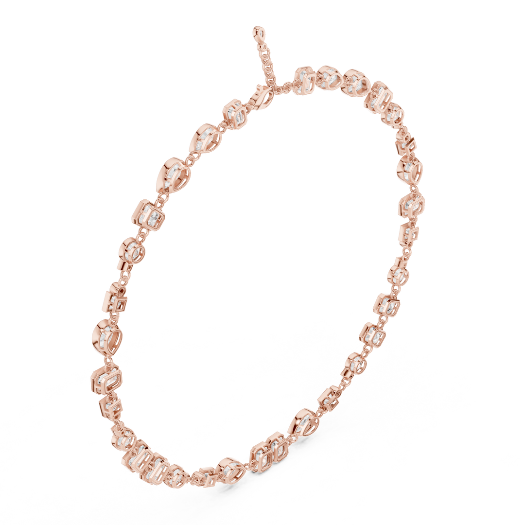 Mixed-Shape Tennis Necklace — 5.49ct