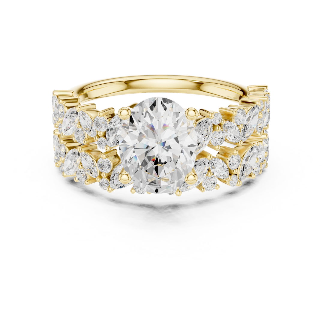 Serene 1.67ct Oval Diamond Ring