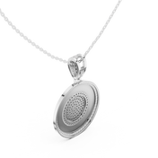 Full Diamond Disc Pendant — 1.42ct