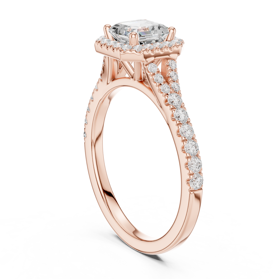 Prism 1.00ct Asscher Cut Diamond Ring