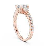 Dewdrop Pear Cut Diamond Ring