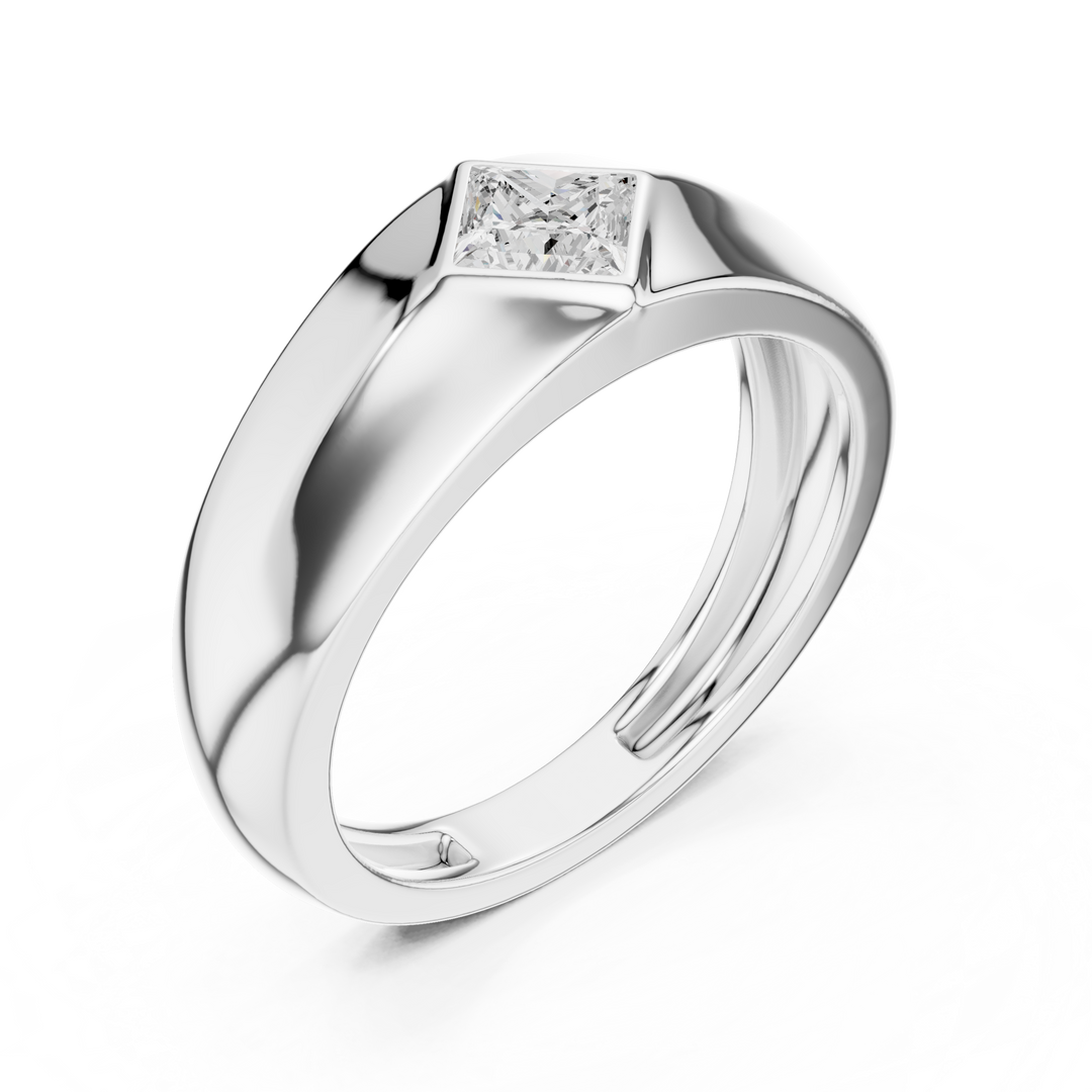 Angular Princess Mens Ring — 0.50ct