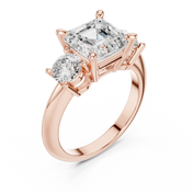 Grandeur 2.50ct Asscher Cut Diamond Engagement Ring