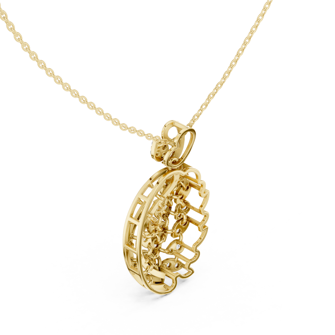 Cascading Oval Pendant — 1.06ct
