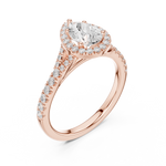 Load image into Gallery viewer, Lune 1.00ct Pear Shape Diamond Ring
