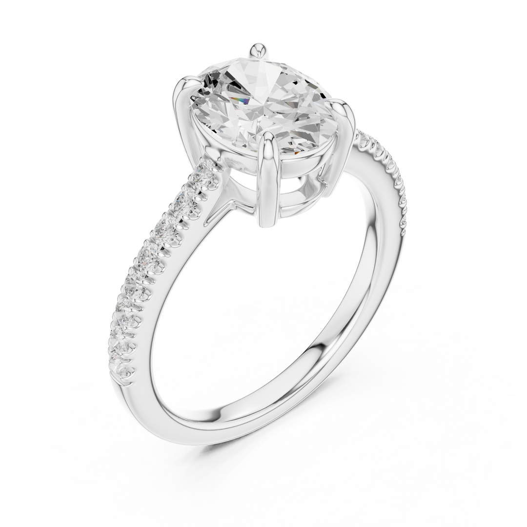 Elara 2.00ct Oval Diamond Engagement Ring
