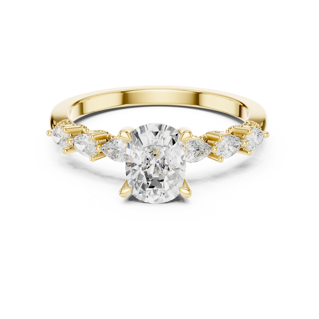Velour 2.00ct Cushion Cut Diamond Pavé Ring
