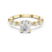 Velour 2.00ct Cushion Cut Diamond Pavé Ring