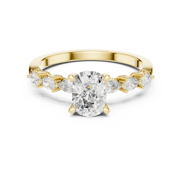 Velour 2.00ct Cushion Cut Diamond Pavé Ring