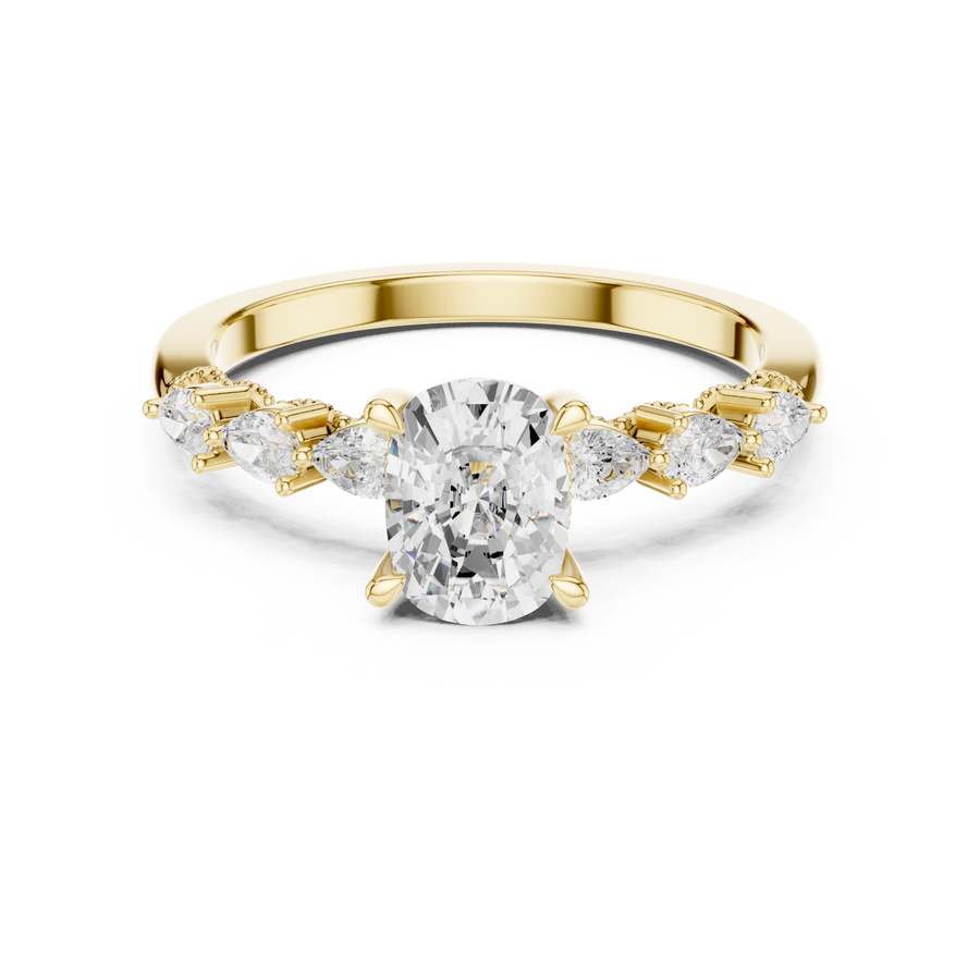 Velour 2.00ct Cushion Cut Diamond Pavé Ring
