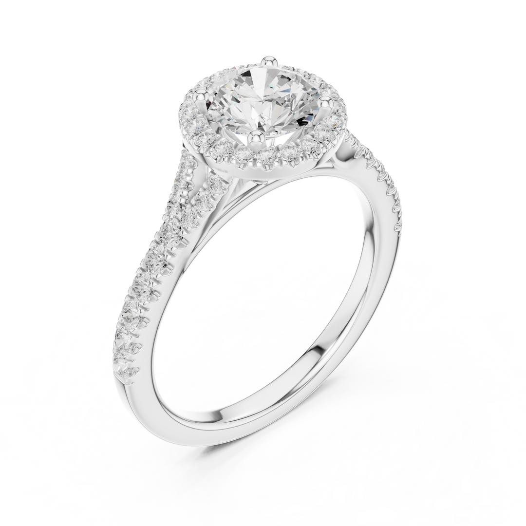 Callista 1.00ct Round Brilliant Diamond Ring