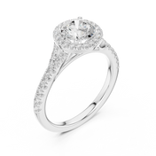 Callista 1.00ct Round Brilliant Diamond Ring