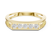 Marquise Channel Mens Ring — 0.50ct