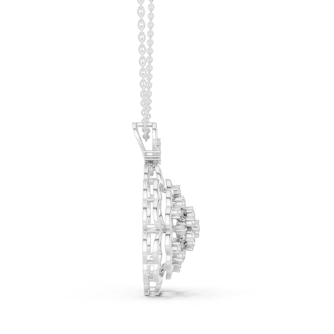 Floral Mandala Pendant — 0.71ct