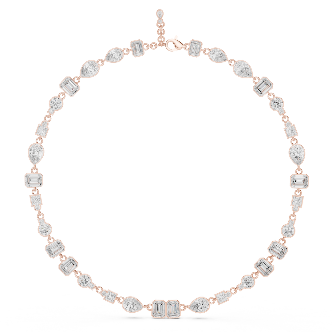 Mixed-Shape Tennis Necklace — 5.49ct