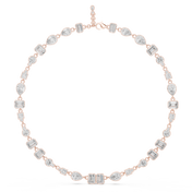 Mixed-Shape Tennis Necklace — 5.49ct