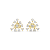 Elara Diamond Solitaire Stud Earrings