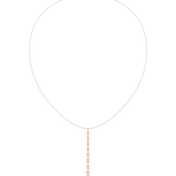 Graduated Solitaire Drop Necklace — 0.63ct