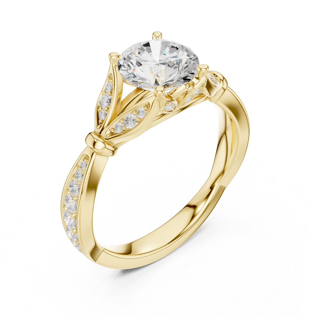 Orbite 1.33ct Round Brilliant Diamond Ring