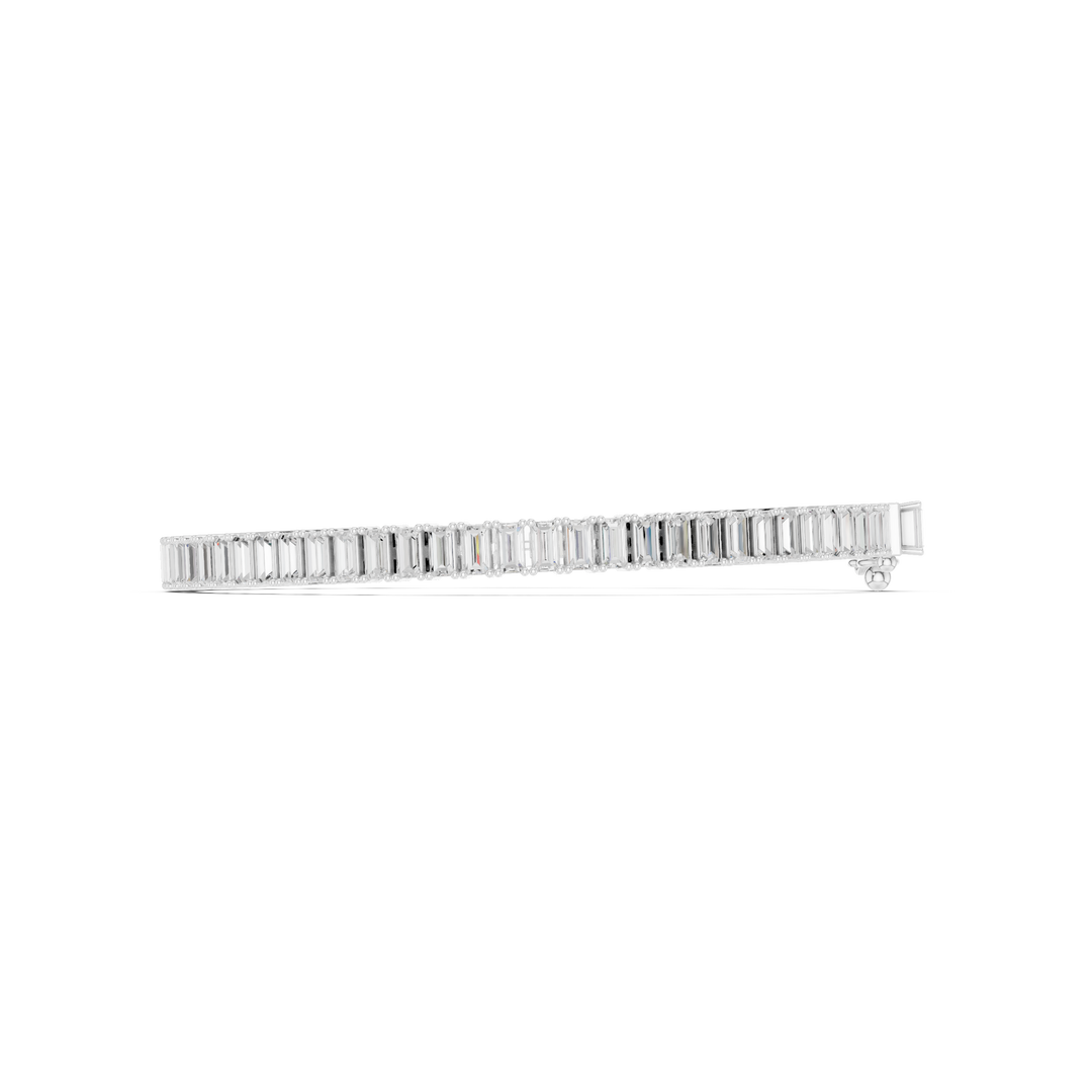Full Baguette Link Men's Bracelet — 3.46ct